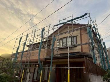 ★横須賀市外壁塗装★ガイナ塗装｜WBアート塗装｜外壁塗装｜多彩塗装｜デザインで視覚を楽しむ♪